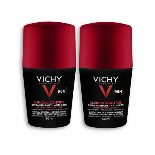 Vichy Homme Men S Clinical Control 96h Anti-Odor Antiperspirant Deodorant for Sensitive Skin 50ml