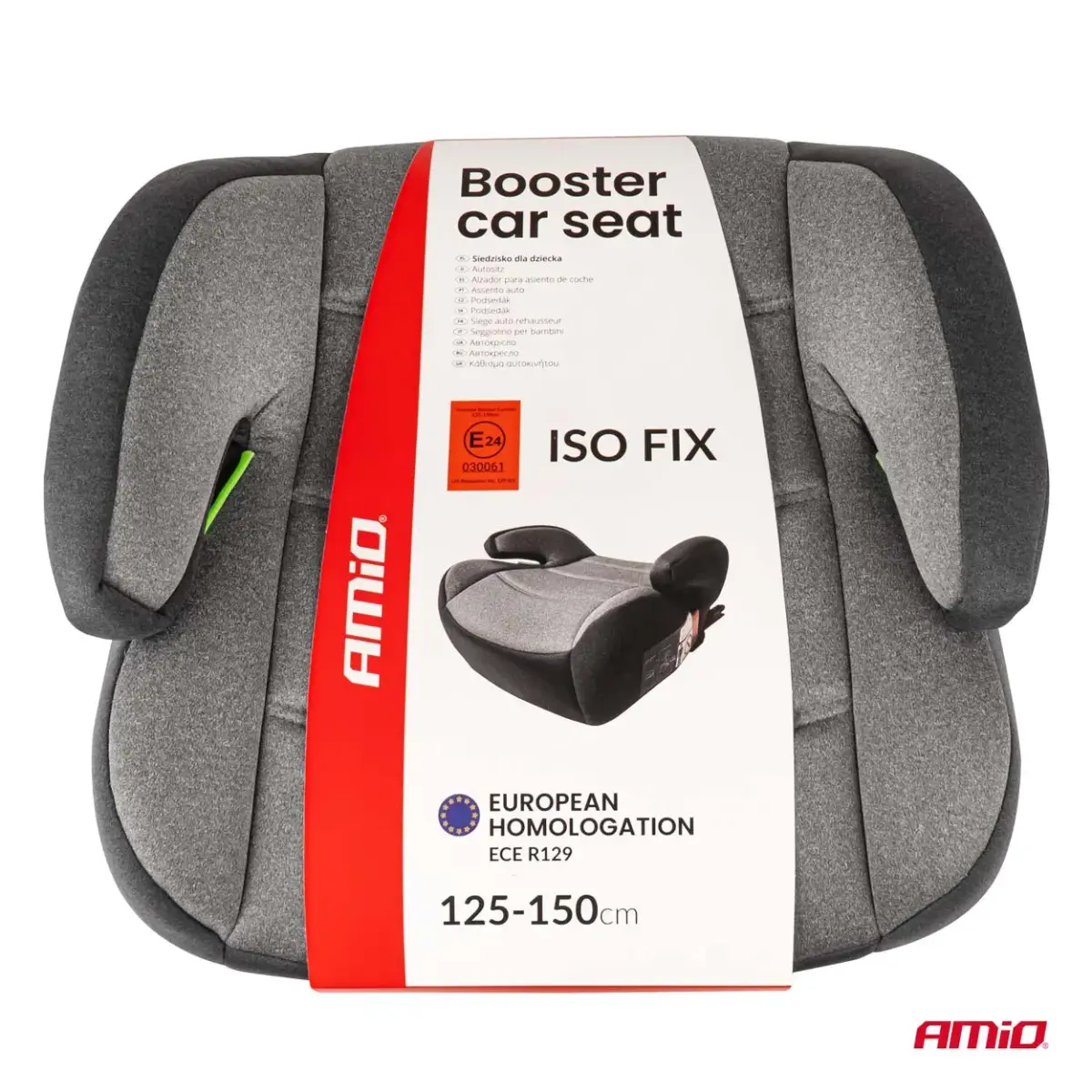 Booster car seat ISOFIX  ECE R129 I-Size 125-150cm AMIO-04660