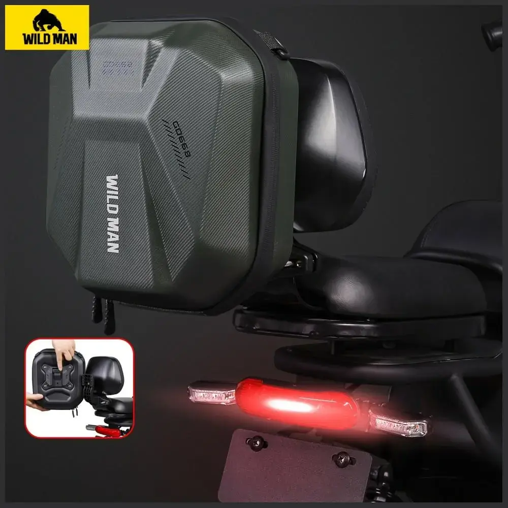 WildMan GD668 4L Rear Seat Bag for Electric Bike, black