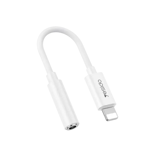 Yesido Adapter YAU44 Audio - Lightning to jack 3,5mm - white