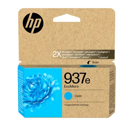 Tintes kārtridžs HP 937e EvoMore 4S6W6NE ciāna