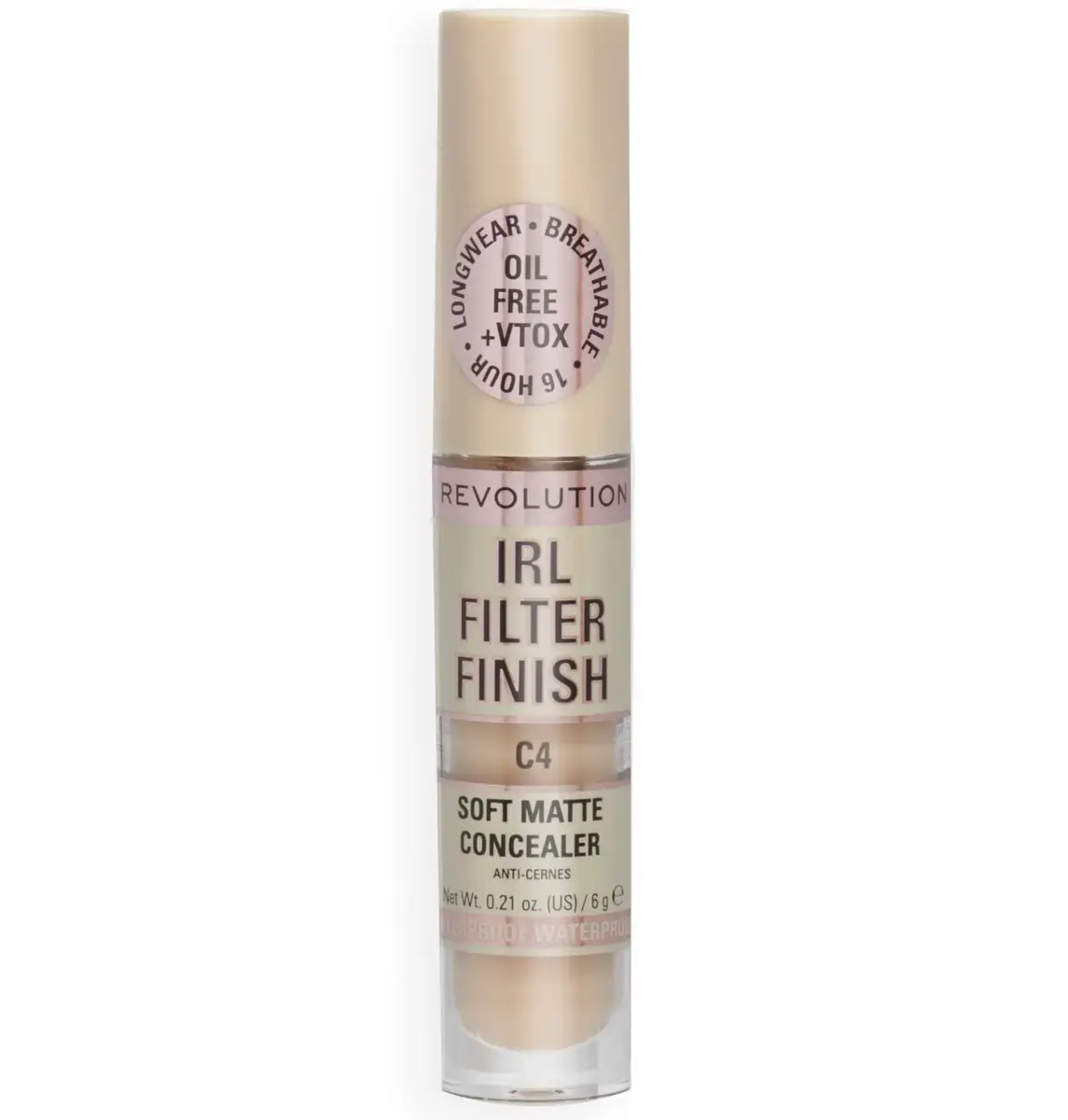 Makeup Revolution, IRL Filter Finish, Cover Dark Spots, Cream Concealer, C4, 6 g