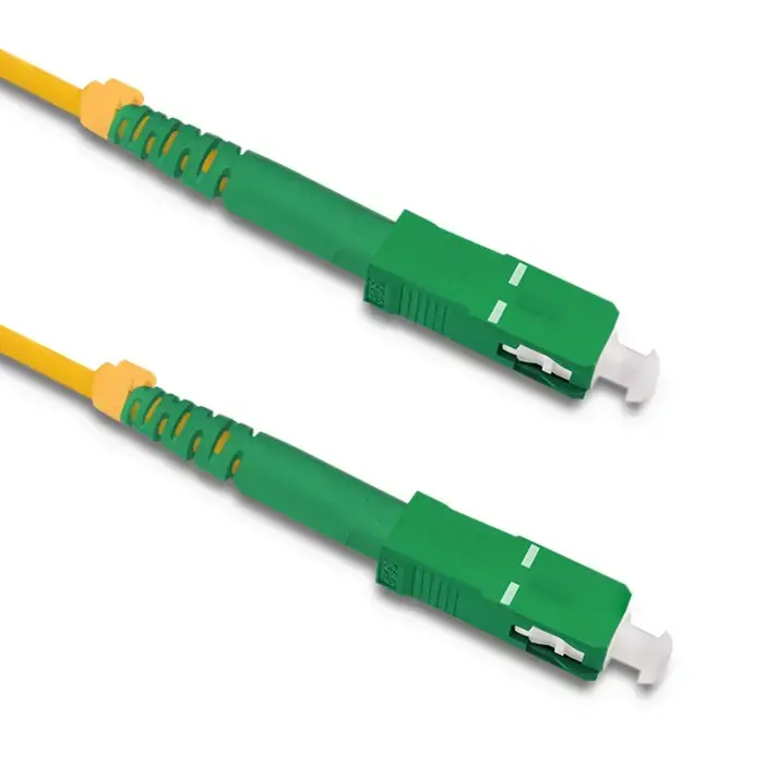 Qoltec Patchcord fiber optic SC/APC - SC/APC | Singlemode | 9/125 | G652D | Simplex | 15m
