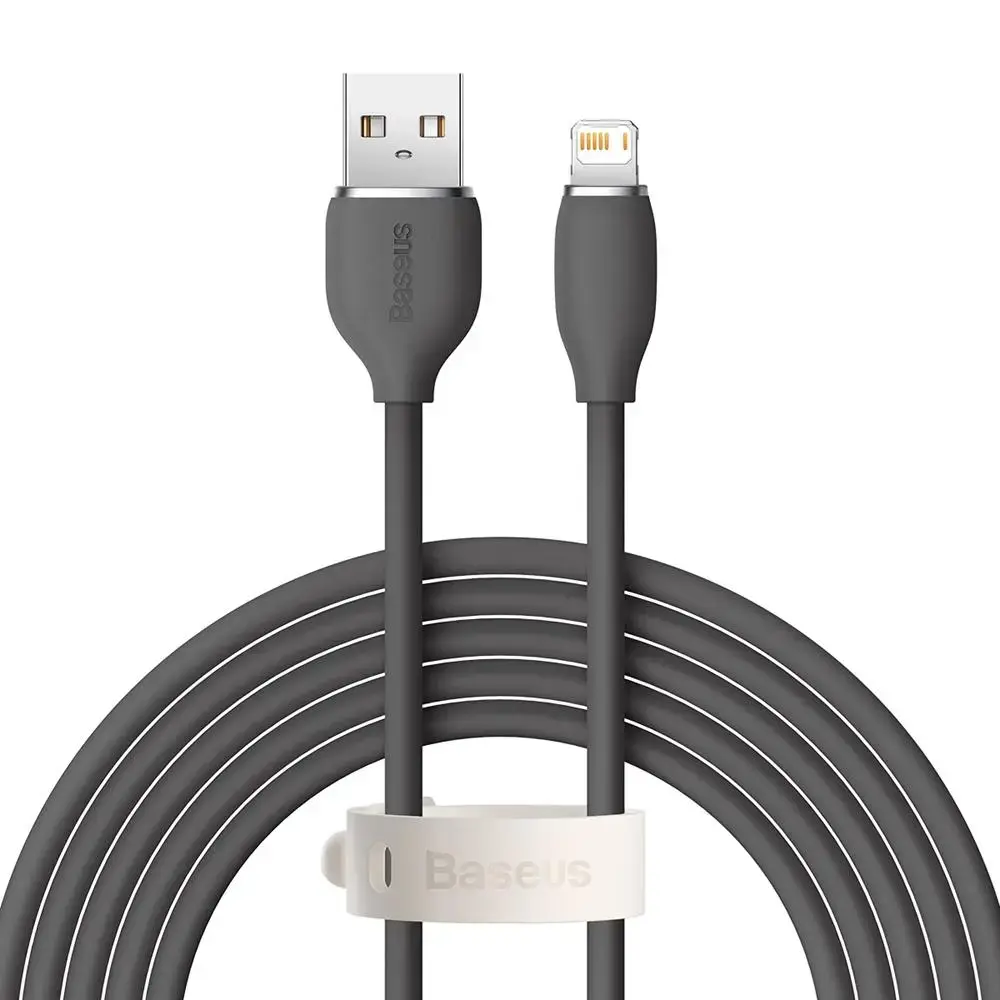 Baseus cable, USB cable - Lightning 2.4A, length 2 m Jelly Liquid Silica Gel - black