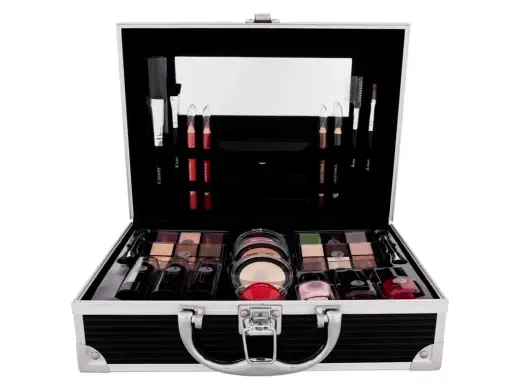 2K All About Beauty Train Case Black Makeup Palette 60,2 g