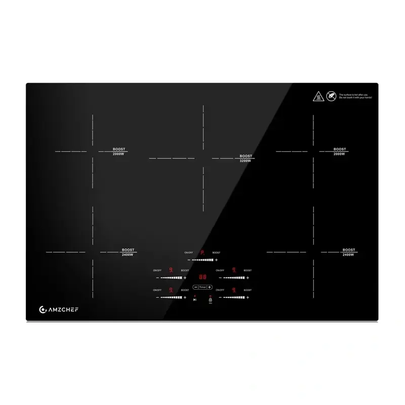AMZCHEF CE-FS-I95S-GFFDD0 5-zone induction cooktop
