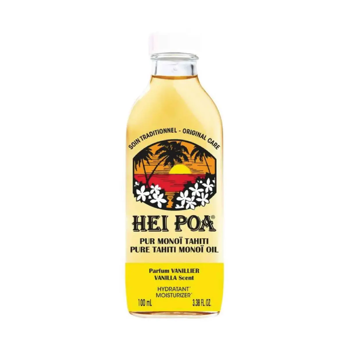 Hei Poa, Pure Thaiti Manoi, Hydrating & Repairing, Vanilla, Body Oil, For Hair & Body, 100 ml