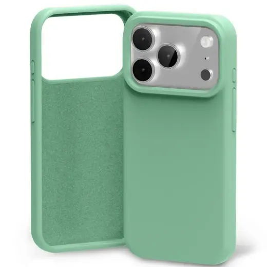 Mercury Silicone чехол для телефона iPhone 17 Pro зеленый