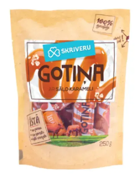 SKRĪVERU Gotiņa ar sāļo karameli, 250g
