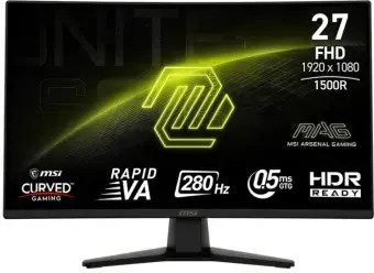 Monitors MSI MAG 274CXF 27 Rapid VA Curved