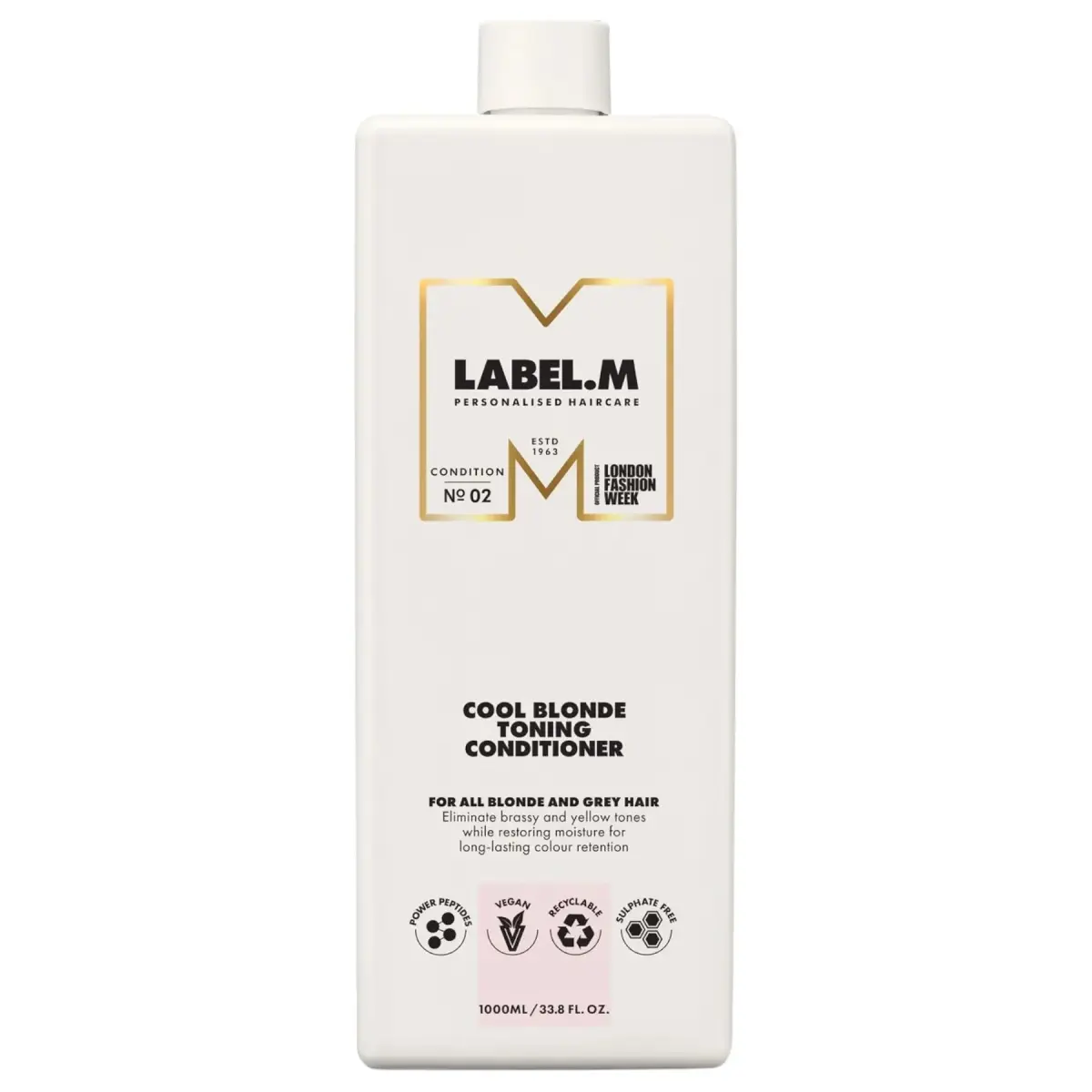 Label.M, Cool Blonde, Hair Conditioner, For Neutralisation Of Yellow Tones, 1000 ml