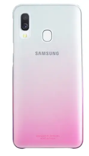 Samsung EF-AA405CPEGWW Gradation Cover Оригинальный чехол для Samsung A405 Galaxy A40 Прозрачный - Розовый