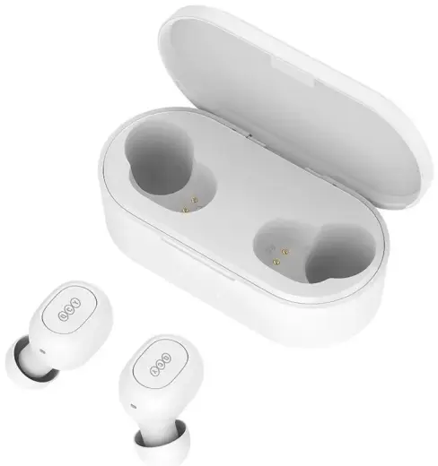 QCY T2C Airpods Bluetooth 5.0 Stereo Austiņas ar Mikrofonu (MMEF2ZM|A) baltas