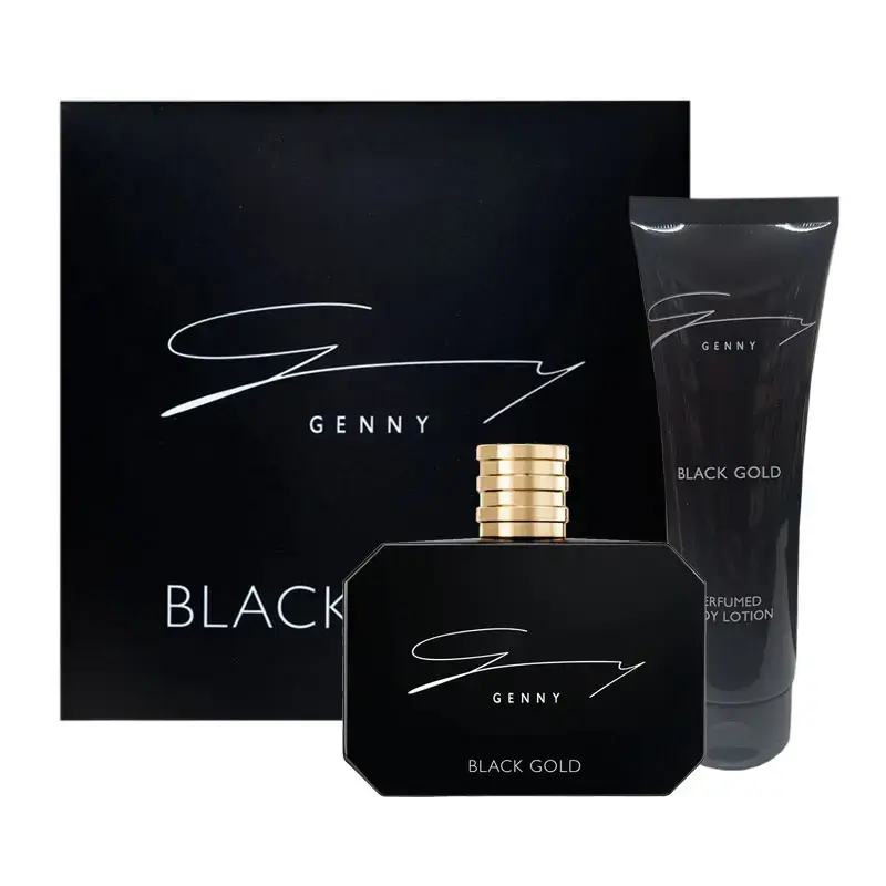 Genny Set : Black Gold, Hydrating, Daily, Body Lotion, 100 ml + Black Gold, Eau De Toilette, For Women, 100 ml