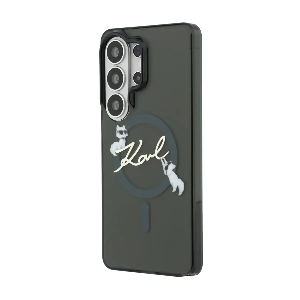 Karl Lagerfeld IML Choupette Karl Script Logo Magnetic Case for iPhone Samsung Galaxy S26 Ultra Blac...