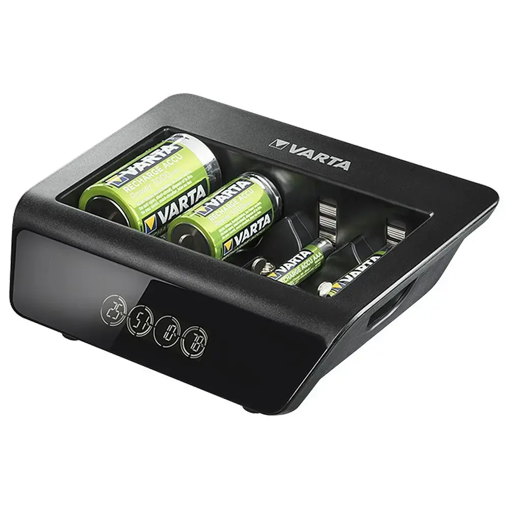 VARTA LCD UNIVERSAL CHARGER + 57688 9V, R14, R20 (without batteries)