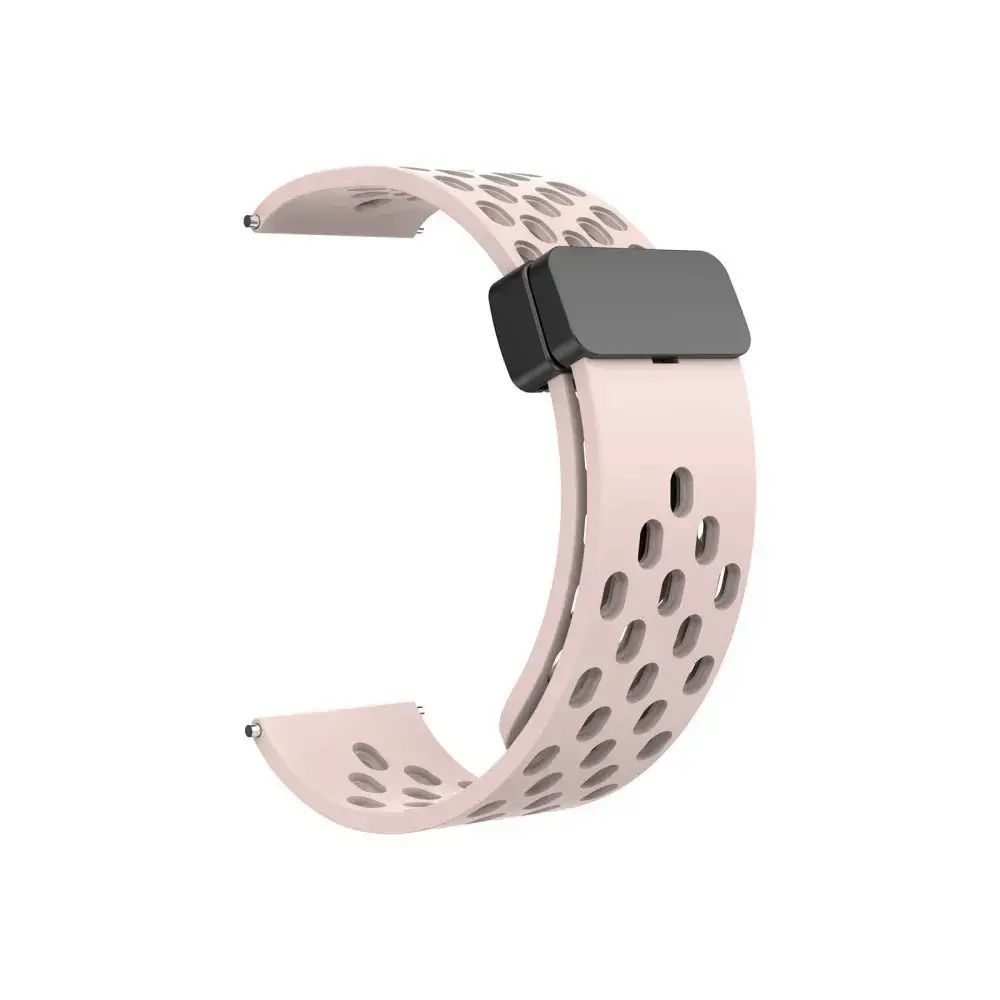 Universal silicone loop 22mm design 2 light pink
