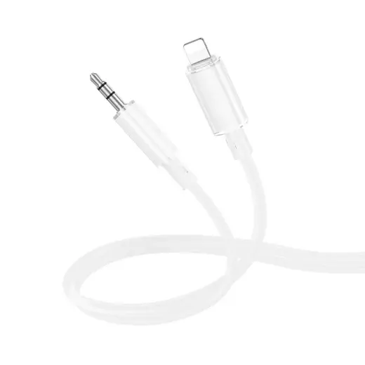 Borofone Cable BL21 Lemon - Lightning to jack 3,5mm - 1 metre white