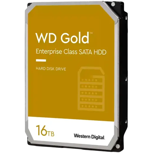 HDD Server WD Gold (3.5'', 16TB, 512MB, 7200 RPM, SATA 6 Gb/s)