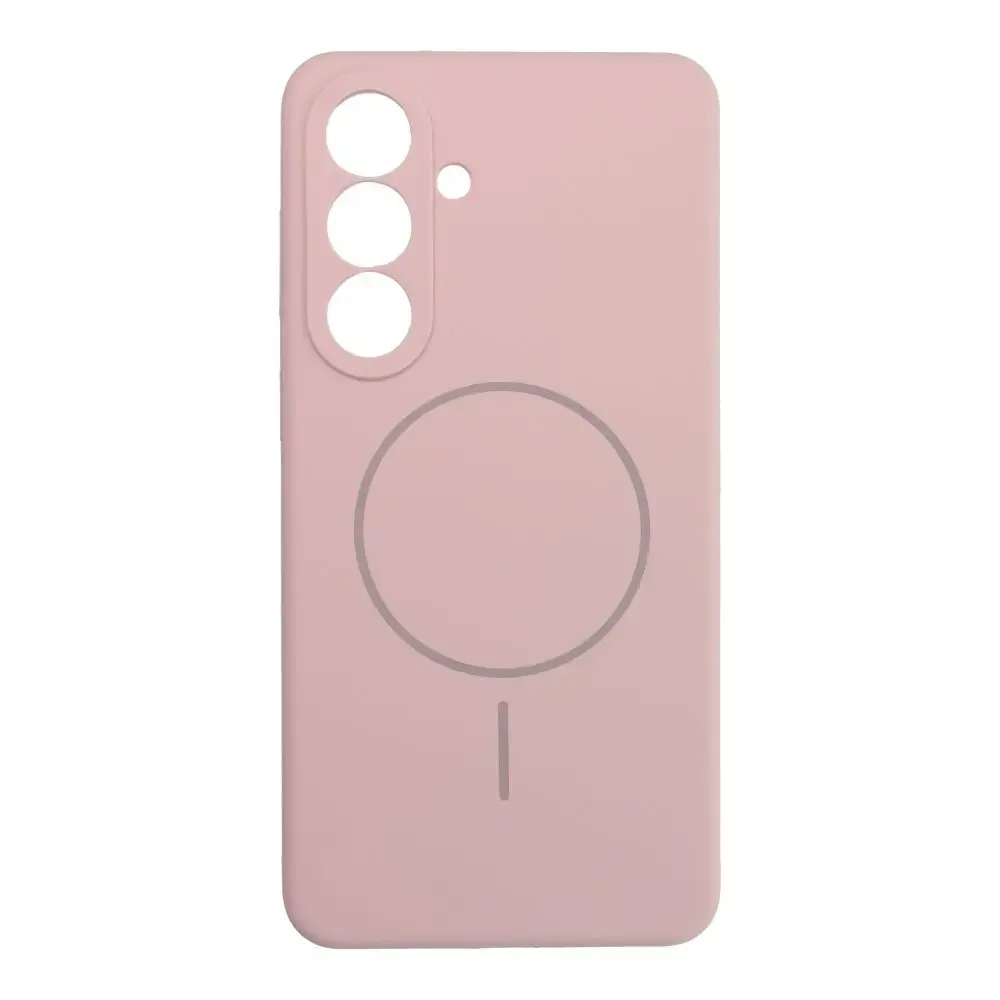 Silicone 2mm maciņš ar MagSafe atbalstu telefonam Samsung Galaxy S26+ (S947) rozā