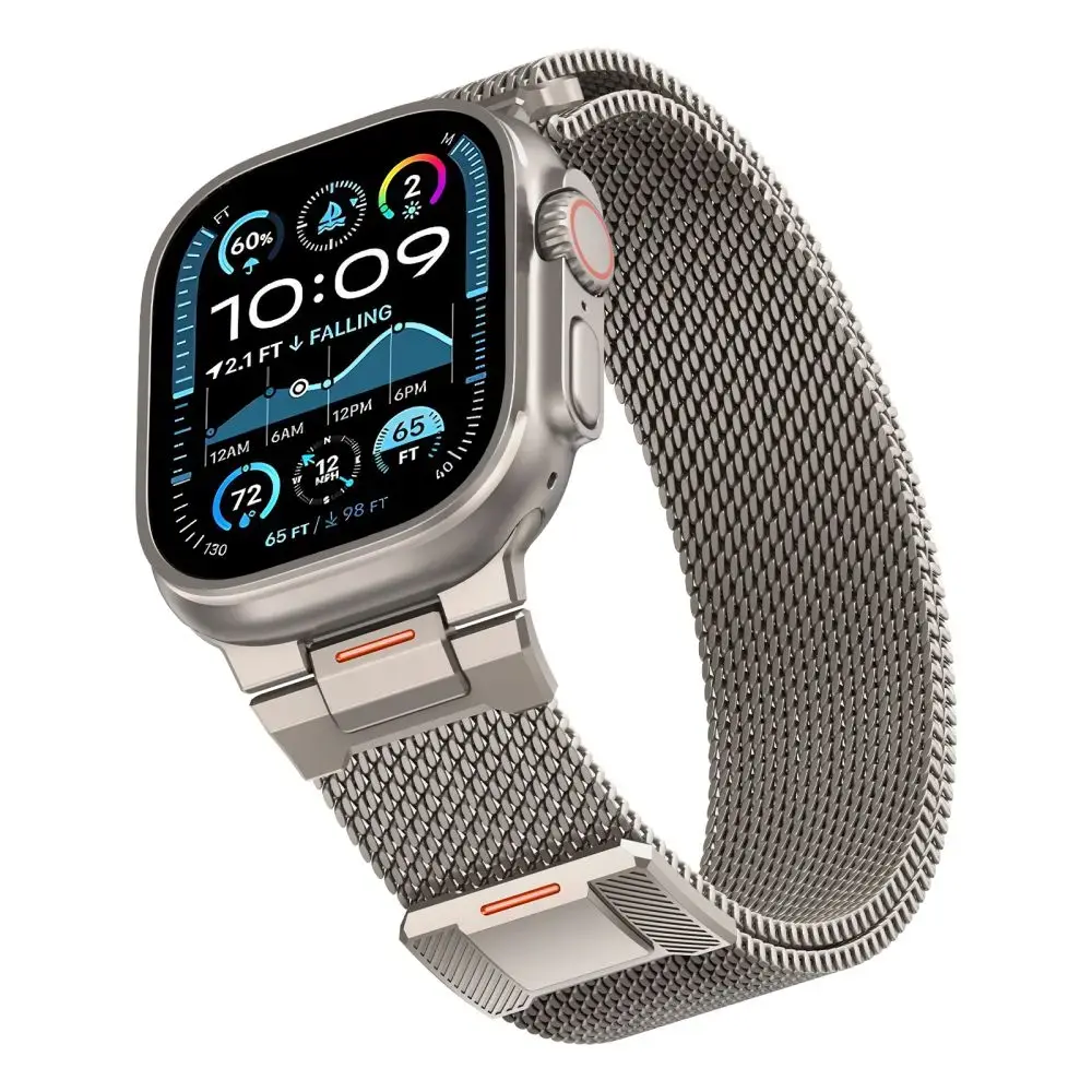 TECH-PROTECT MILANO VANGUARD APPLE WATCH 8 / 9 / 10 / 11 / SE / ULTRA (44 / 45 / 46 / 49 MM) TITANIUM