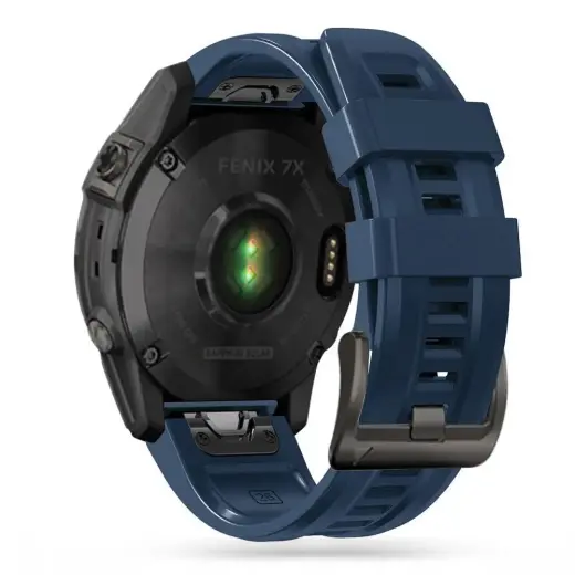 Tech-Protect IconBand išmaniojo laikrodžio dirželis Garmin Fenix 5/6/6 Pro/7 | silikoninis | tamsiai mėlynas
