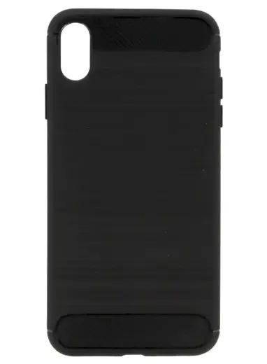 Fusion Trust Back Case Silikona Aizsargapvalks Priekš Apple iPhone XR Melns