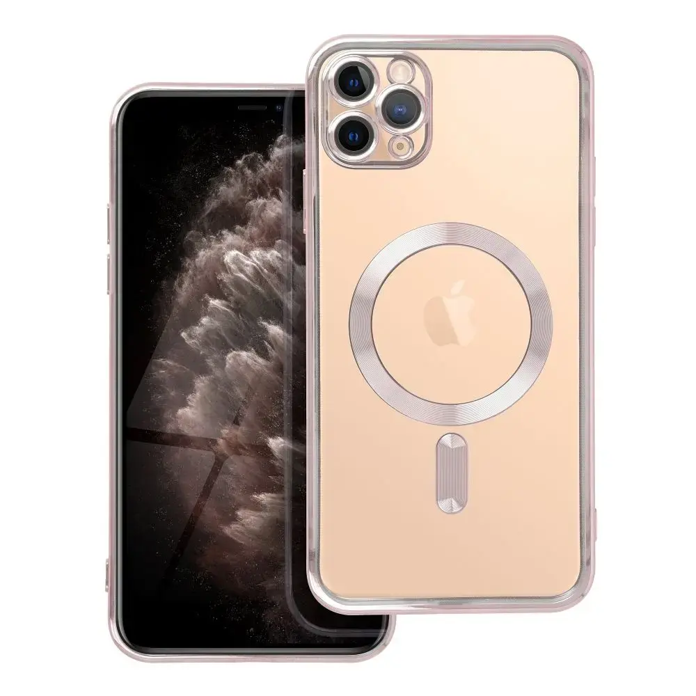 Case for iPhone 11 PRO MAX Electro Mag Cover compatible with MagSafe gold-rose
