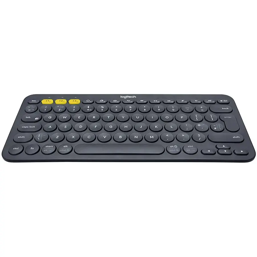 LOGITECH K380 Multi-Device Bluetooth Keyboard - DARK GREY - UK