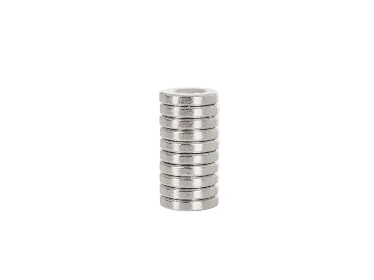14x3mm ümmargused neodüümagnetid kruviauguga