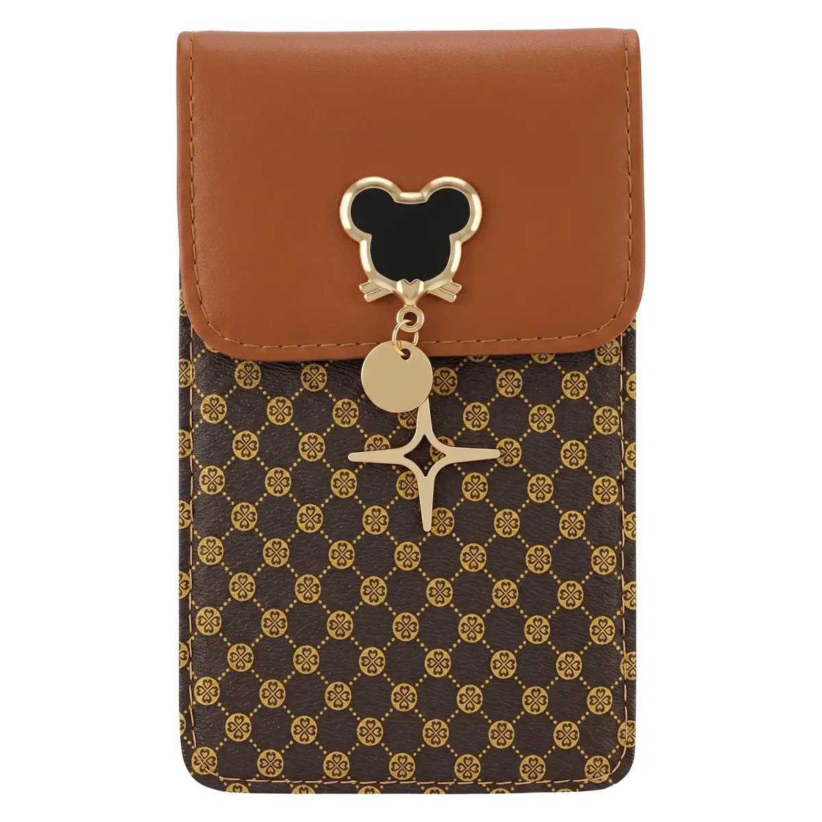 PHONE BAG MOUSE 19*12*2 CM BROWN