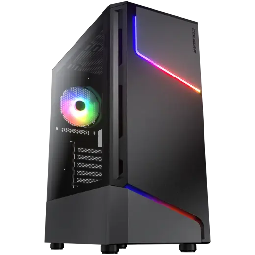 COUGAR MX360 RGB PC Case, Mid Tower, Black