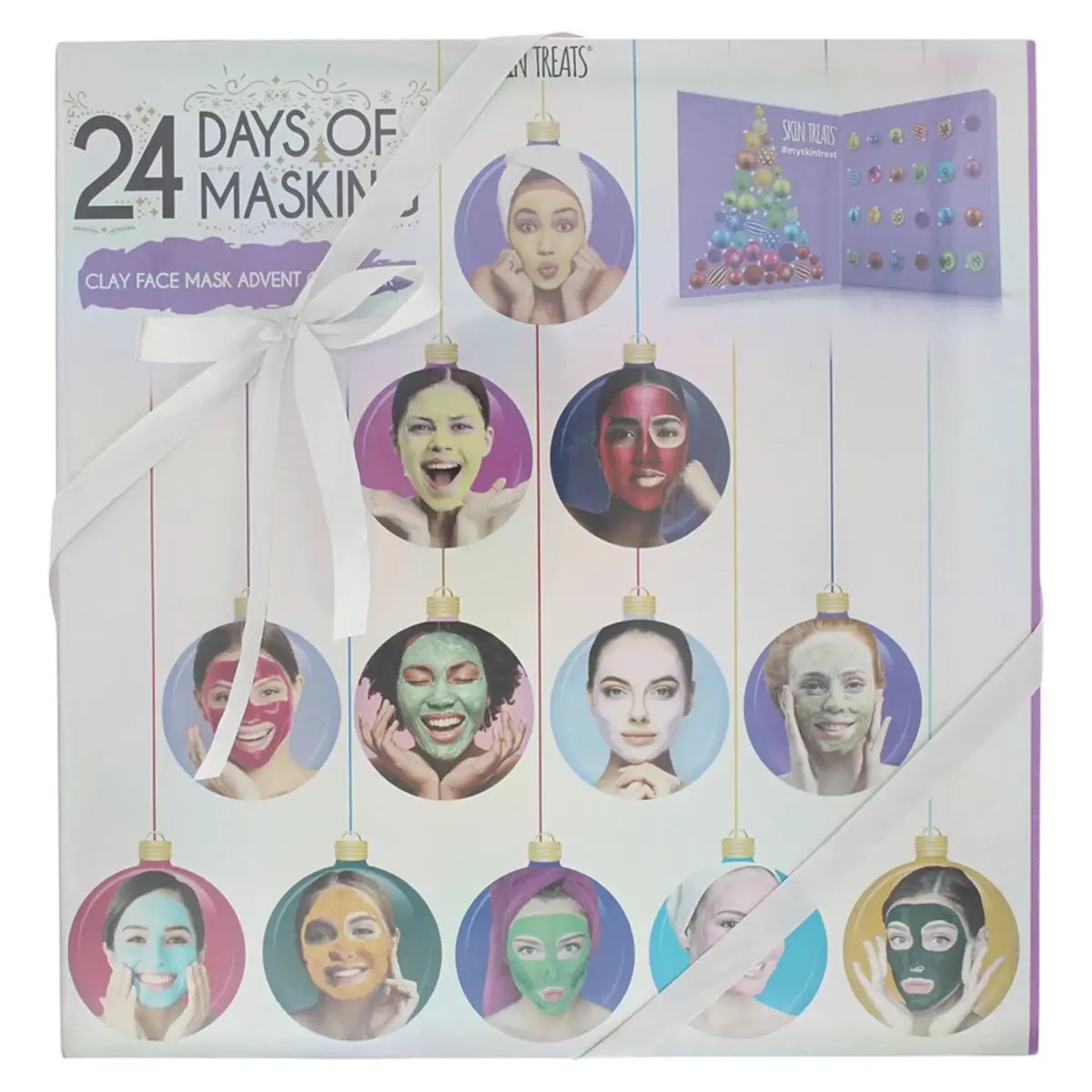 Set, Skin Treats, 24 Days Of Masking Advent Calendar, Clay Mask, 24 pcs, 192 ml