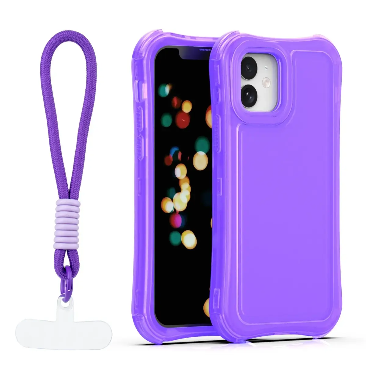 Safepop maciņš ar siksniņu telefonam iPhone 12 | iPhone 12 Pro violets