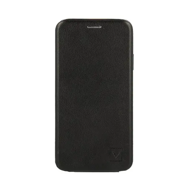 Vennus Elegance Case Vertikāli Atverams Maks Priekš Samsung A215 Galaxy A21 Melns