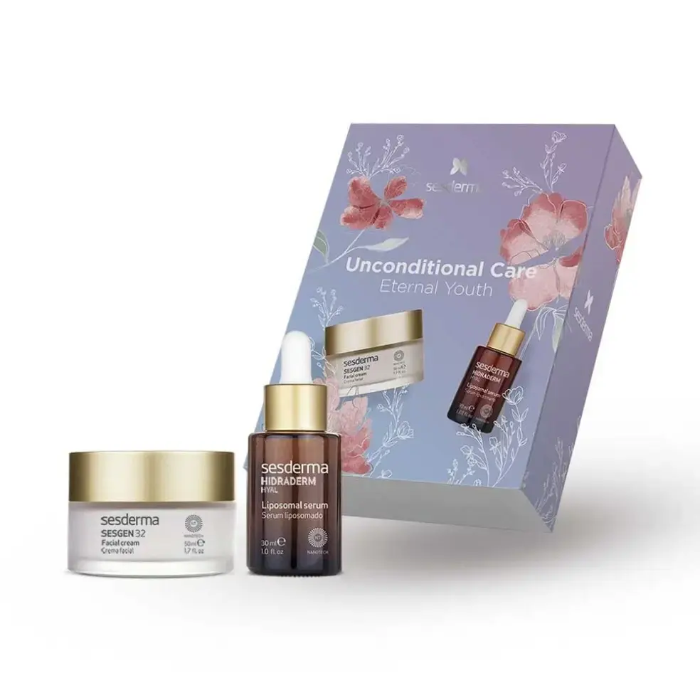 Set Sesderma: Hydraderm Hyal, Deep Hydration, Serum, For Face, 30 ml + Sesgen 32, Deep Hydration, Cream, For Face, 50 ml