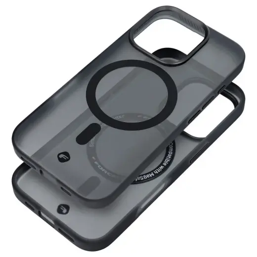 Forcell F-Protect Levels maciņš ar MagSafe atbalstu telefonam iPhone 16 Plus melns