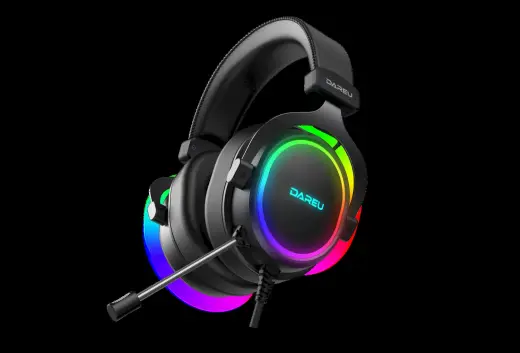 Dareu EH925 gaming headphones, RGB, 7.1 (black)