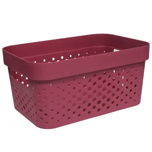 Basket Deny 25x17x12cm, red