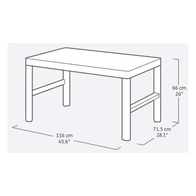 Dārza galds Lyon Table Rezolith ( 2 konfigurācijas) bēšs