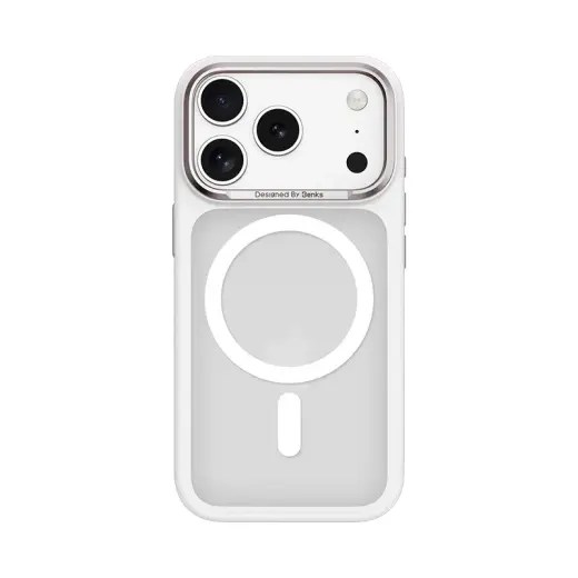 Benks Magnetic Mist Case Metal Frame (0069) for Iphone 17 Pro white (Camera Control Button)