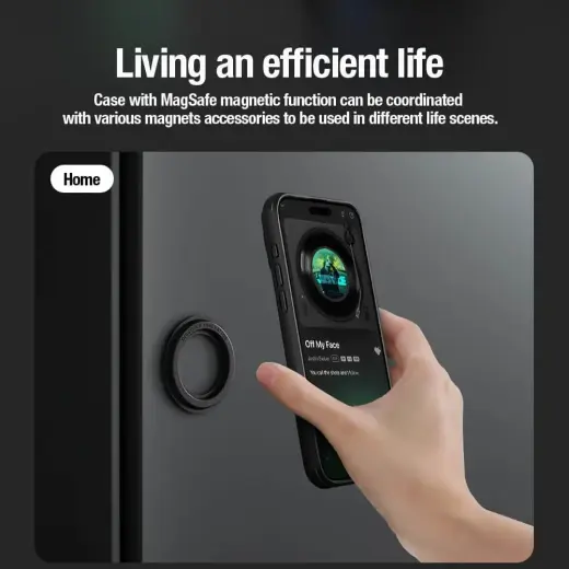 Nillkin CamShield Pro Magnetic Case for Iphone 15 Pro green