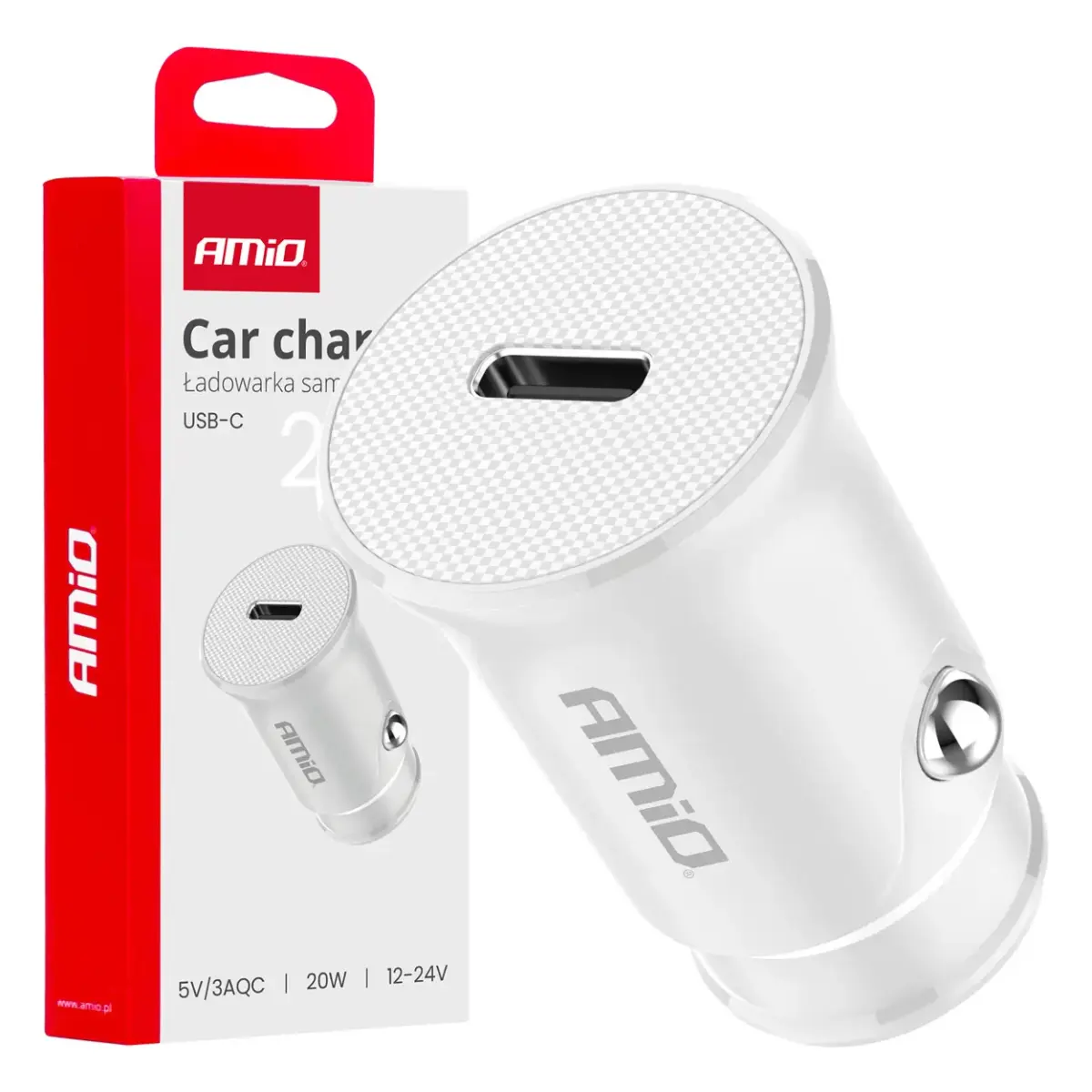 AMiO AMiO-03876 auto lādētājs | 20W | USB-C