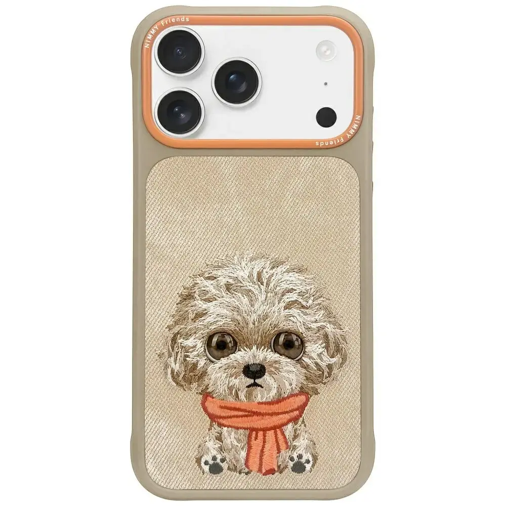 Nimmy Big Eyed Pet 2.0 Dog phone case for iPhone 17 beige