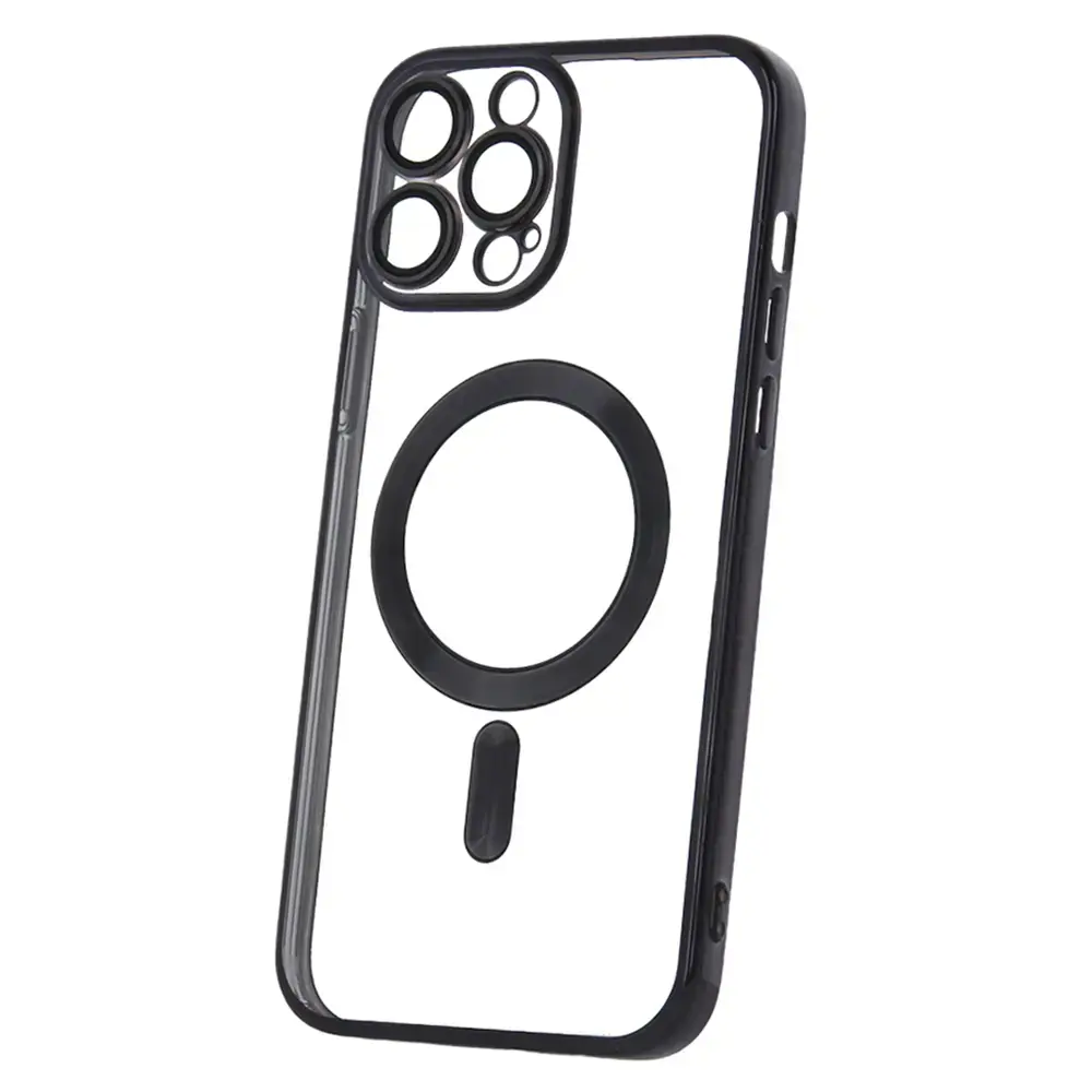 Color Chrome phone case with MagSafe support for iPhone 13 Pro Max black