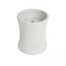 Wood Smoke Ceramic Vase (Smoke & Wood) - Scented Candle