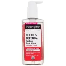Clear & Defend+ Peeling Face Wash - Cleansing gel with exfoliating effect without fragrance.