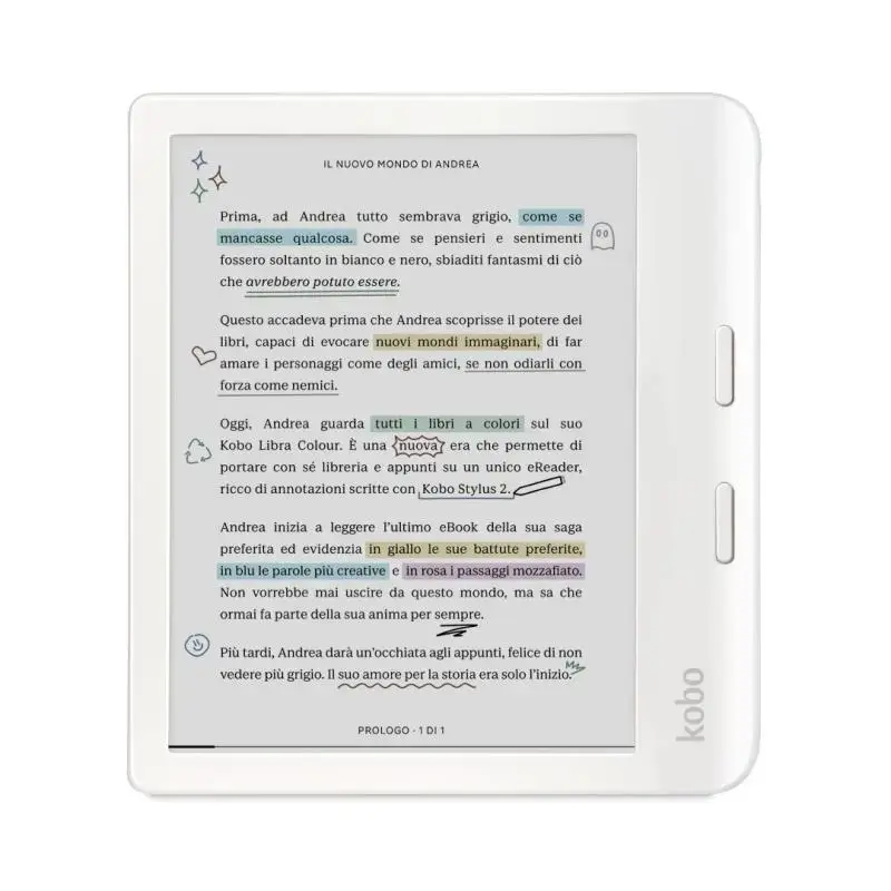 Kobo eBook-Reader eBookReader Libra Colour white (N428-KU-WH-K-CK) (N428KUWHKCK)