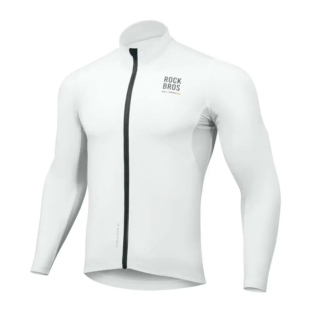 Rockbros TLWT001 ROAD TO SKY Windproof Insulated Cycling Jersey L - White