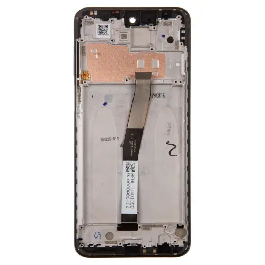 LCD Display + Touch Unit + Front Cover for Xiaomi Redmi Note 9 Pro Black (Service Pack)